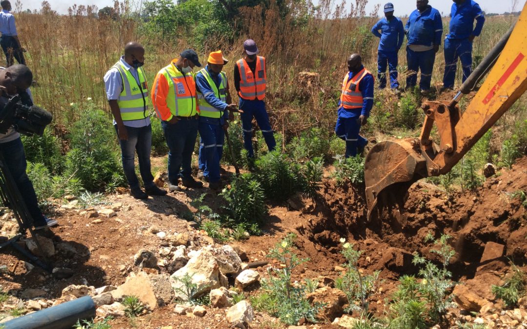 REMOVAL OF ILLEGAL WATER CONNECTIONS TO THE JW LENASIA WATER SUPPLY SYSTEM