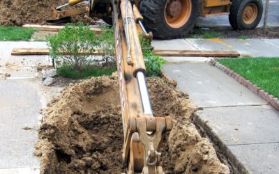 Collapsed sewer pipe in Noordwyk